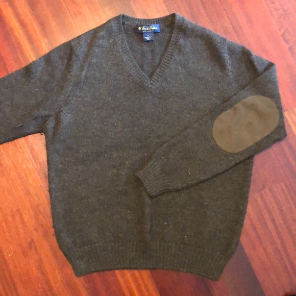 Brooks Brothers Boys Wool-Blend Cardigan S Green